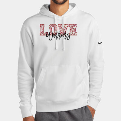 White Nike Club "Love Warriors" Hoodie Thumbnail