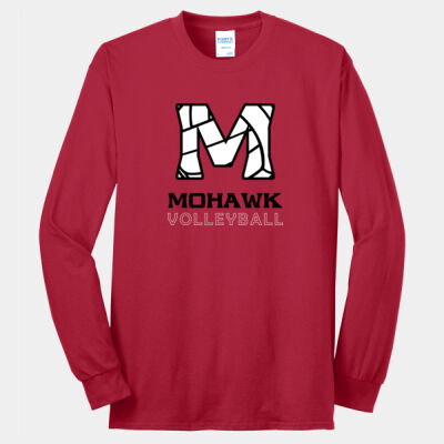 Port And Company Mohawk Volleyball "M" Long Sleeve Tee Thumbnail