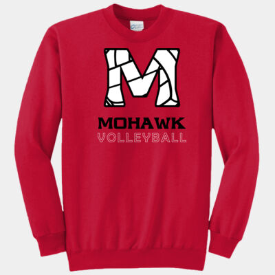 Port And Company Mohawk Volleyball "M" Crewneck Sweatshirt Thumbnail