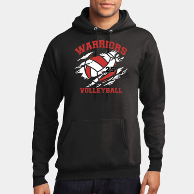 Port and Company Mohawk Volleyball Custom Number Hoodie Thumbnail