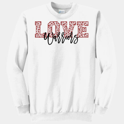 Port And Company "Love Warriors" Crewneck Sweatshirt Thumbnail